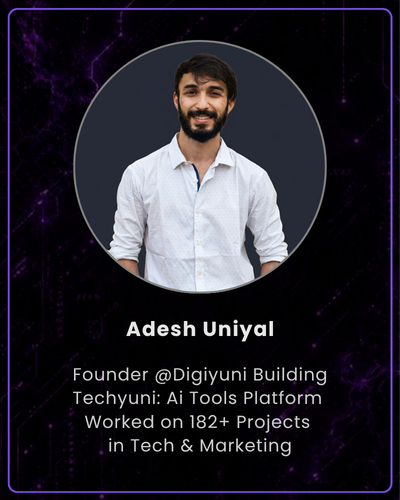 Adesh Uniyal AI and marketing mentor at Skillyuni