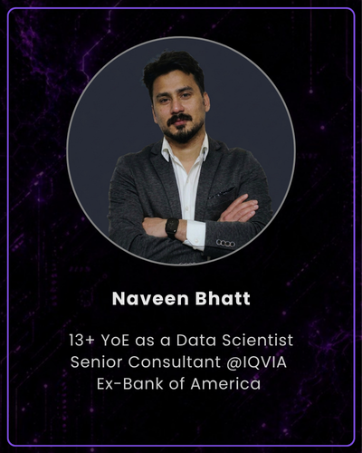 Naveen Bhatt data science and analytics mentor at Skillyuni