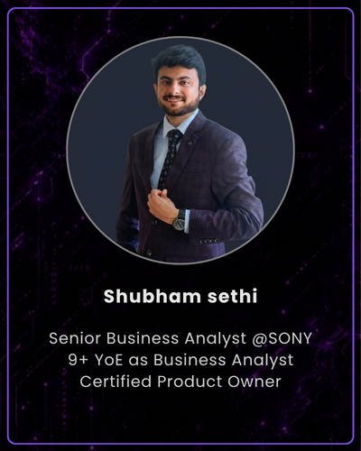Shubham Sethi business analytics mentor at Skillyuni