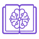AI-integrated curriculum and industry-focused learning icon