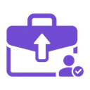 Career guidance and interview preparation support icon